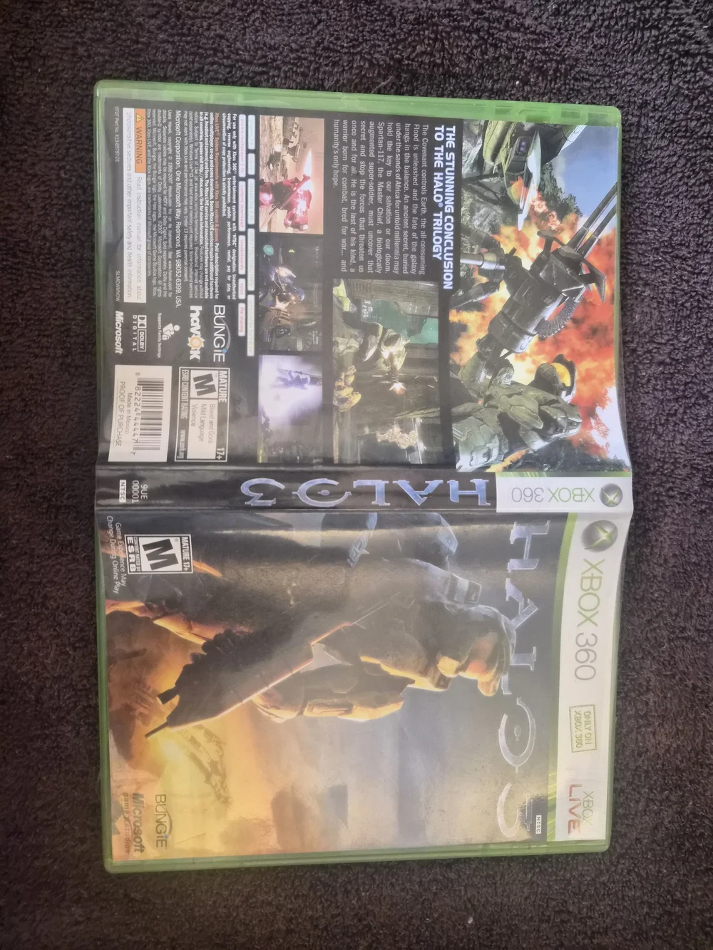 Halo 3 Xbox 360 Complete CIB w Manual & Original Receipt Tested
